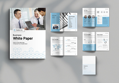 White Paper Template a4 agency annual report architecture branding brochure business business proposal catalog catalogue clean company profile creative design graphic design interior logo print template white paper