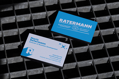 Ratermann // Business Card blue brand brand design brand designer brand identity branding cryogenics design system industrial logo logo design logo designer logo identity