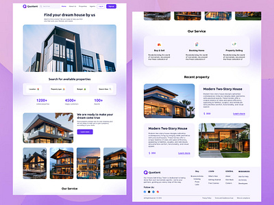 Hello Creatives, Here is Real-Estate Website Design. android app appdesign apple logo minimal product design realestate realestateapp realestateweb ui ux