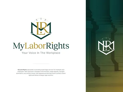 Law Firm Logo Design attorney branding creative design employee employment law graphic design inovative inspiration labor rights law firm legal logo modern workplace