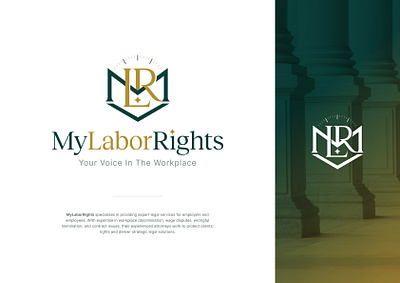 Law Firm Logo Design attorney branding creative design employee employment law graphic design inovative inspiration labor rights law firm legal logo modern workplace