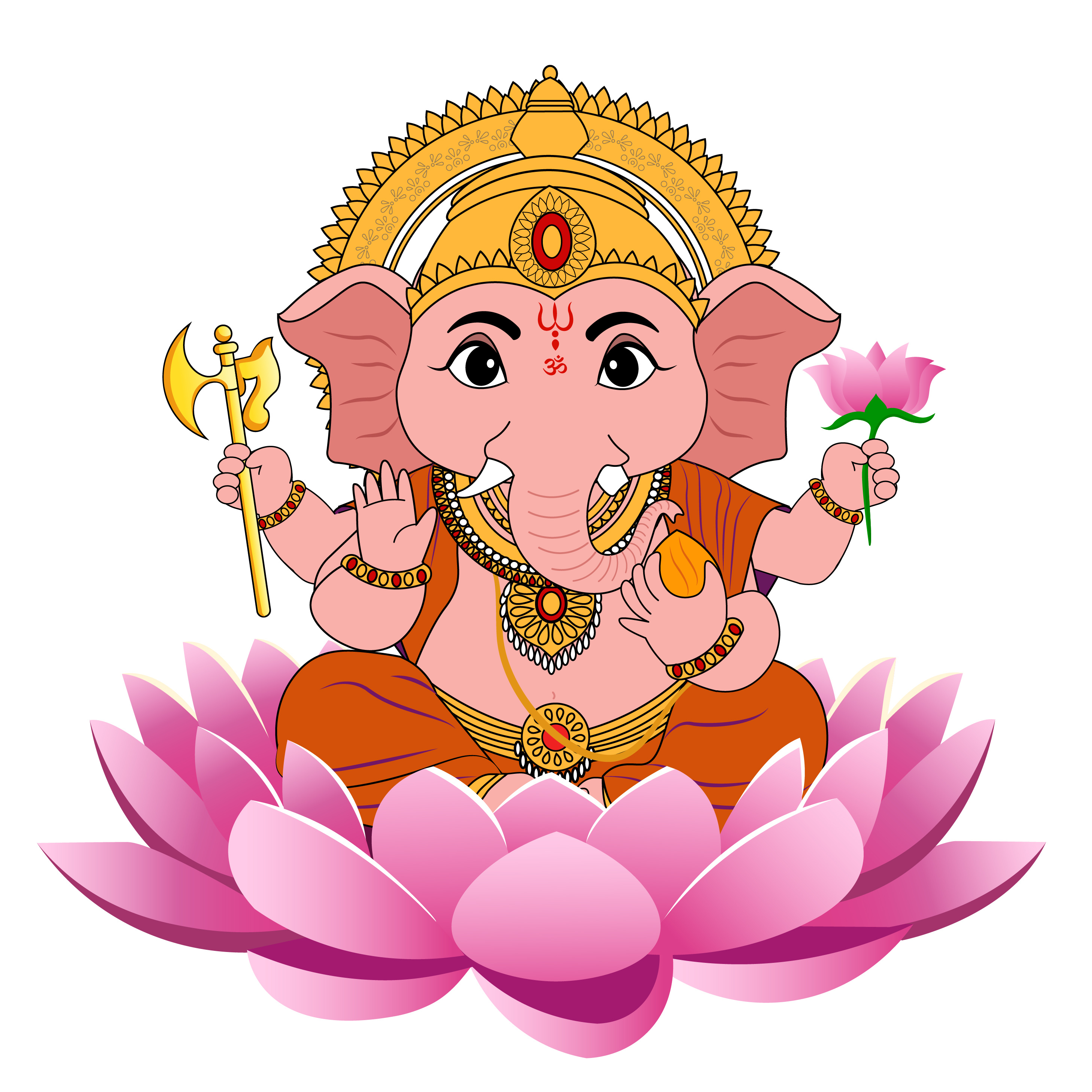 Lord Ganesha: The Divine Remover of Obstacles & Symbol of Purity animations best gods graphics best graphics ganesh ganesha ganesha graphics ganesha illustrations gods of india graphics hindu gods illustrations illustration matter matter motions matter motions studio