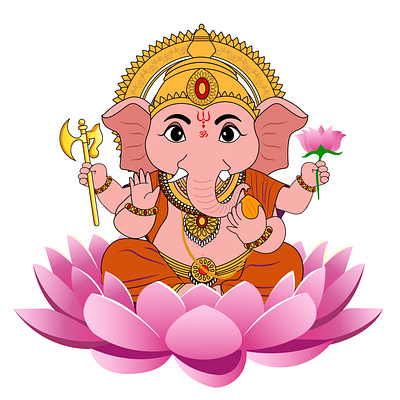 Lord Ganesha: The Divine Remover of Obstacles & Symbol of Purity animations best gods graphics best graphics ganesh ganesha ganesha graphics ganesha illustrations gods of india graphics hindu gods illustrations illustration matter matter motions matter motions studio