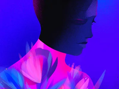 flowers editorial illustration flowers illustration minimal woman