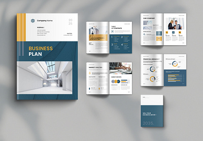 Business Plan Template a4 agency annual report branding brochure business business plan business proposal company profile corporate creative design graphic design print proposal