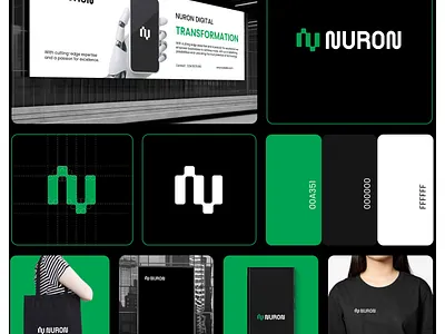 Nuron Brind Identity animation brand identity branding buy logo graphic design illustration logo logo maker motion graphics ui