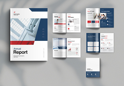 Annual Report a4 agency annual report architecture branding brochure business catalog corporate creative design graphic design interior magz minimal portfolio template