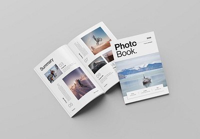 Photo Book Template a4 agency architect architecture branding brochure catalog clean creative design graphic design interior magazine minimalist photo book photography portfolio template