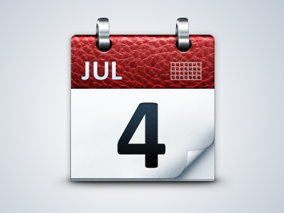 Calendar calendar icon red white