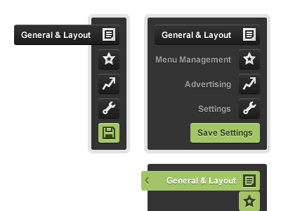 Menu Layout obox themes wordpress
