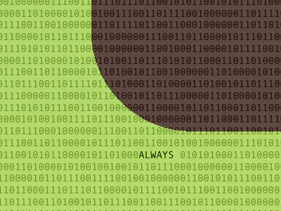 Print Detail binary design music print