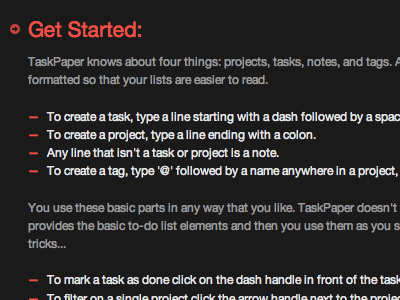 HelvetiPaper grey helvetica helvetica neue red taskpaper theme