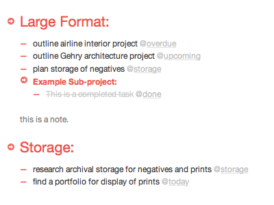 HelvetiPaper: Light grey helvetica helvetica neue red taskpaper theme white