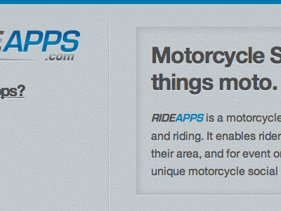 Asphalt covered app asphalt blue grey motorcycle textured website