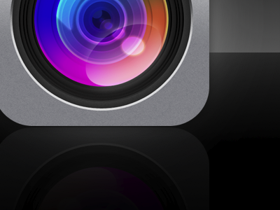 Zoom Lens color icon iphone