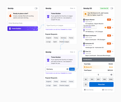 New Leagues, New Thrills: The Ticket Builder Widget ai bet betslip betting experience league sportsbook ticket ticketbuilder ui ux