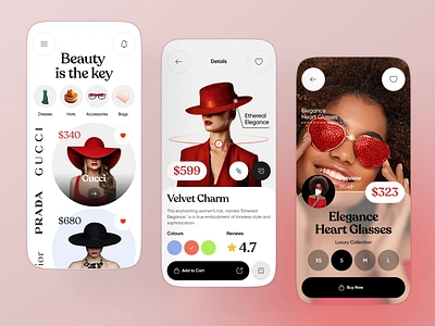 Fashion Shopping - App Concept app app design design e commerce app e shop ecommerce ecommerce app mobile app shop shoping shopping shopping cart