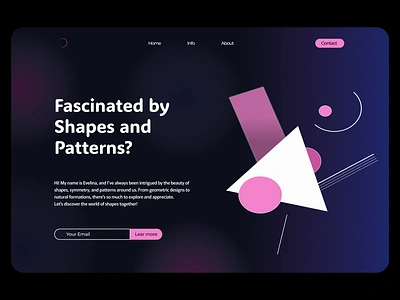 Fascinated by Shapes and Patterns? logo tekst ui ux vector