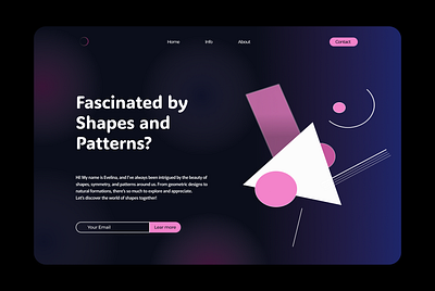 Fascinated by Shapes and Patterns? logo tekst ui ux vector