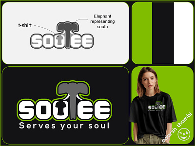 Logo design for tshirt brand, Soutee clothing clothing brand clothing branding clothing logo elephant logo logo logodesign t shirt tshirt tshirt band tshirt logo