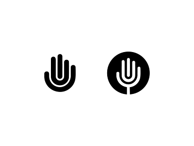 Hand hand human icon logo love nature palm touch