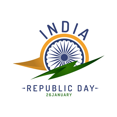 India republic day logo design 3d animation branding graphic design icon illustration india india flag logo republic day