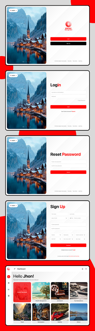 Swiss Integrate Web App design figma ui ui design uxui uxui design web app