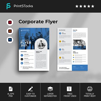 Corporate Flyer Template annual report branding business business flyer company corporate corporate flyer flyer flyer design graphic design illustration layout logo new poster poster design print proposal spark template