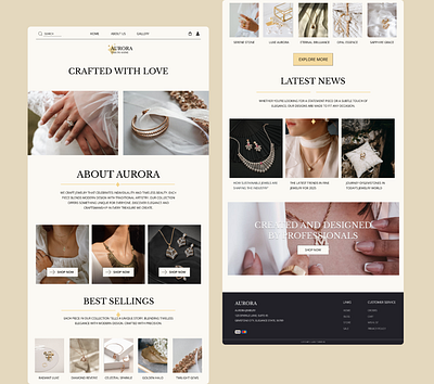 Jewelry website design jewelryshop minimal simple ui