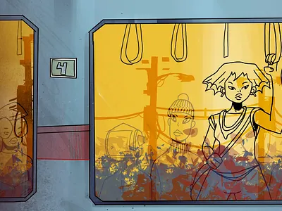 Lo-Fi Channel Visualizer 2d 2d animation after effects animation character animation character design digital art frame by frame illustration lo fi motion graphics music procreate procreate dreams