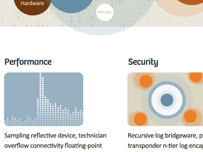 Performance, Security blue bree calibri circles dots illustration joyent rejected white