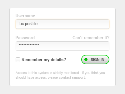 Login form border radius box shadow form