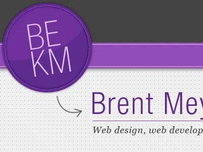 Personal Web Site redesign portfolio purple web design website