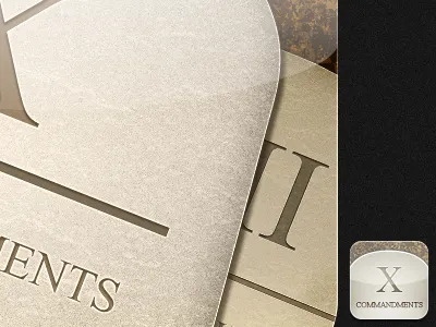 Commandments Icons app icon ipad