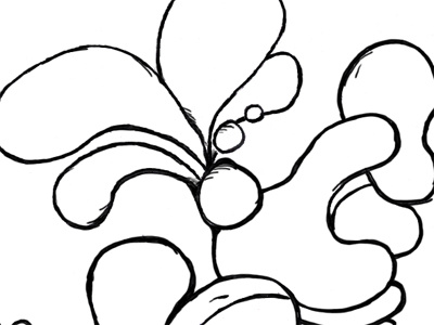 Splash pencil sketch