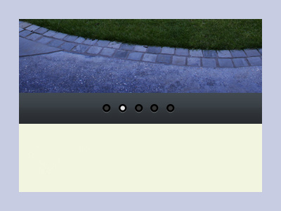 Controls for scroll blue cream dark slider