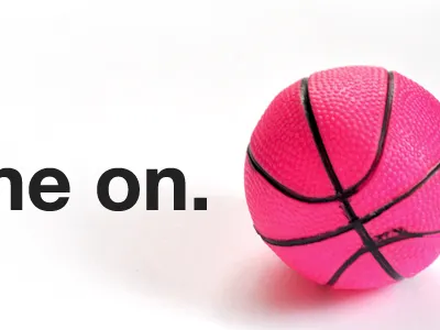 e on. ball dribbble helvetica photo pink