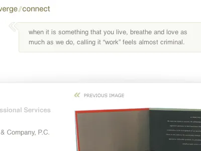 Portfolio Edits clean web design white