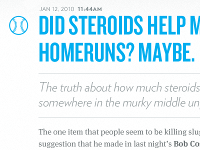 Homepage Post Detail blog headline icon post web design