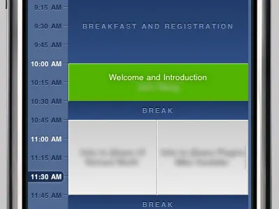 Schedule iphone jqtouch web