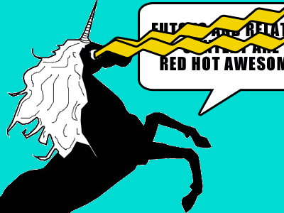 Unicorn: Now With Lasers of Doom!! futons lasers redhotawesome unicornofdoom