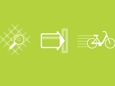 Icons bike card find icons