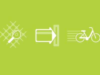 Icons bike card find icons