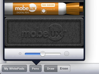 Dry Erase ipad ui