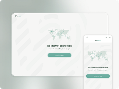 Crypto Wallet - No Connection crypto wallet dashboard dashboard error ui ux wallet web crypto dashboard web dashboard web platform web wallet