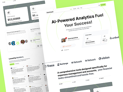 AI SAAS App Website Design analytics artificial intelligence data figma fuel saas technology ui design uiux web design