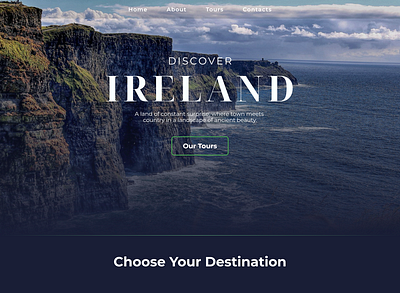 Tourist Attraction Website Template ui