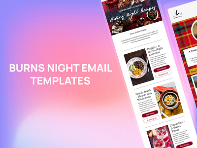 Burns Night Email Templates burns night email design email email builder email campaign email design email marketing email newsletter email templates html email marketing newsletter stripo email web design