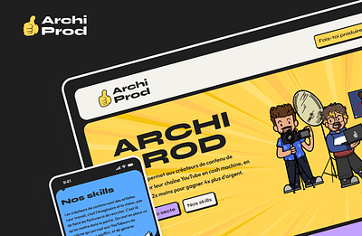 Archi Prod - Landing Page branding design ui ux web