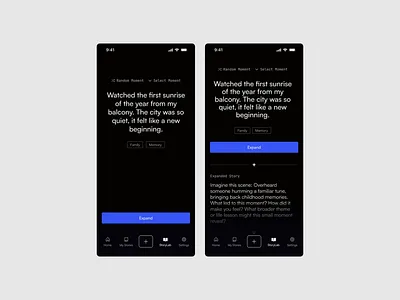 Expand Story article ui expand story mobile ui story text